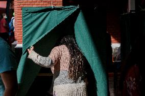 Chileans vote in the 2022 constitutional referendum